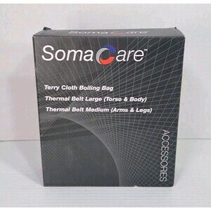 Soma Care Terry Cloth Boiling Bag Heat Therapy Bags 1 Medium & 1 Large Thermal